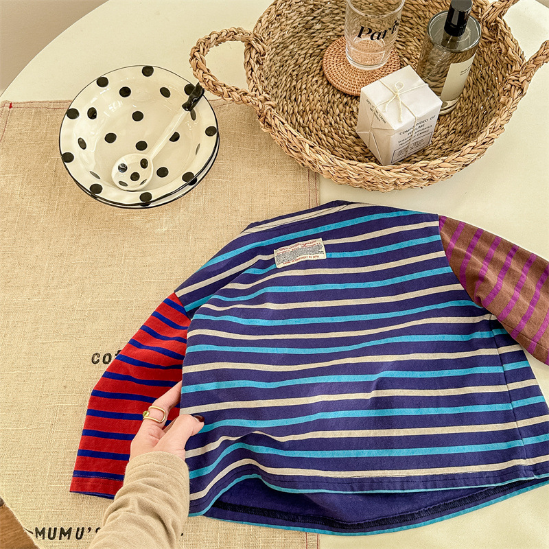 Toddler Contrast Striped T-shirt T-shirt