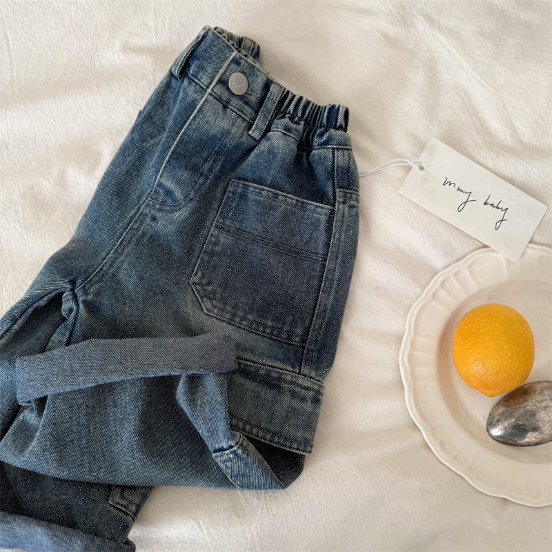 Toddler Pocket Blue Denim Pants