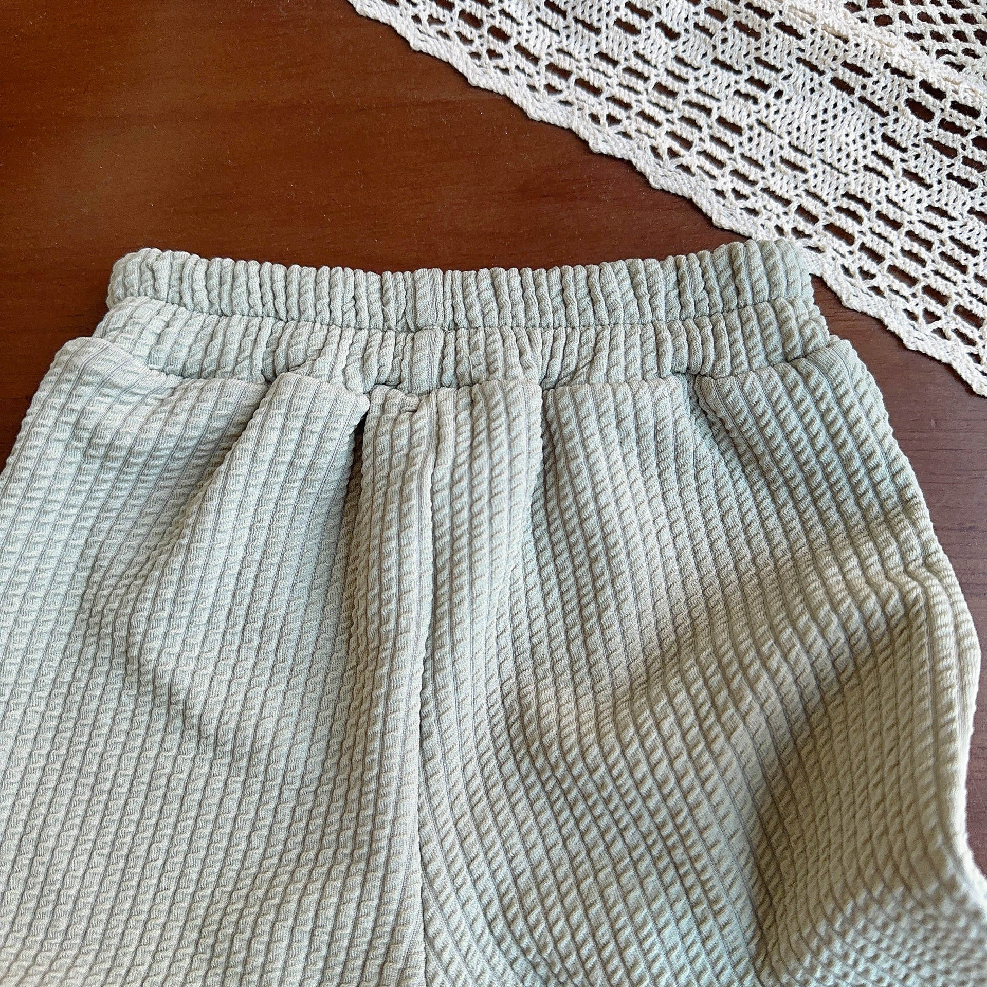 Toddler Girl Plush Heart Mesh Top and Pants 2-piece Sets