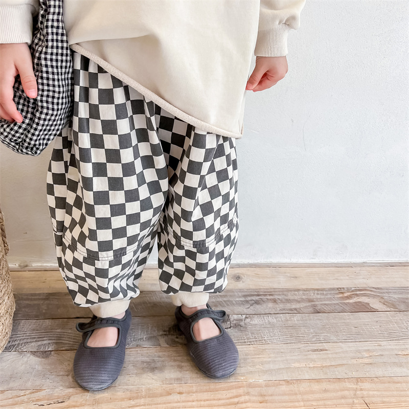 Toddler Checkerboard Casual Pants