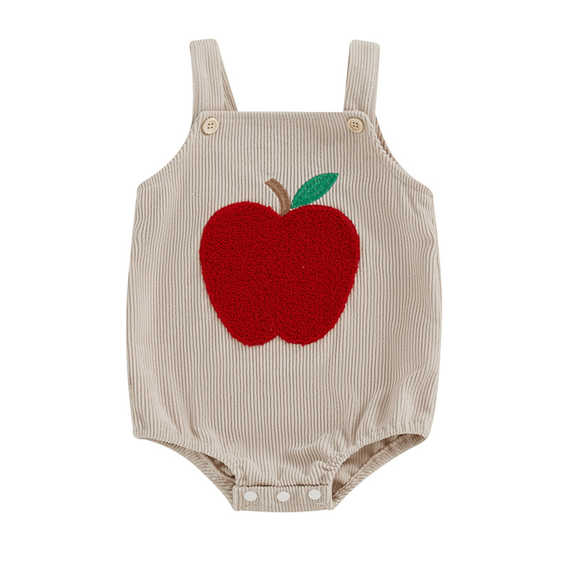 Baby Animal and Plant Embroidered Bodysuit