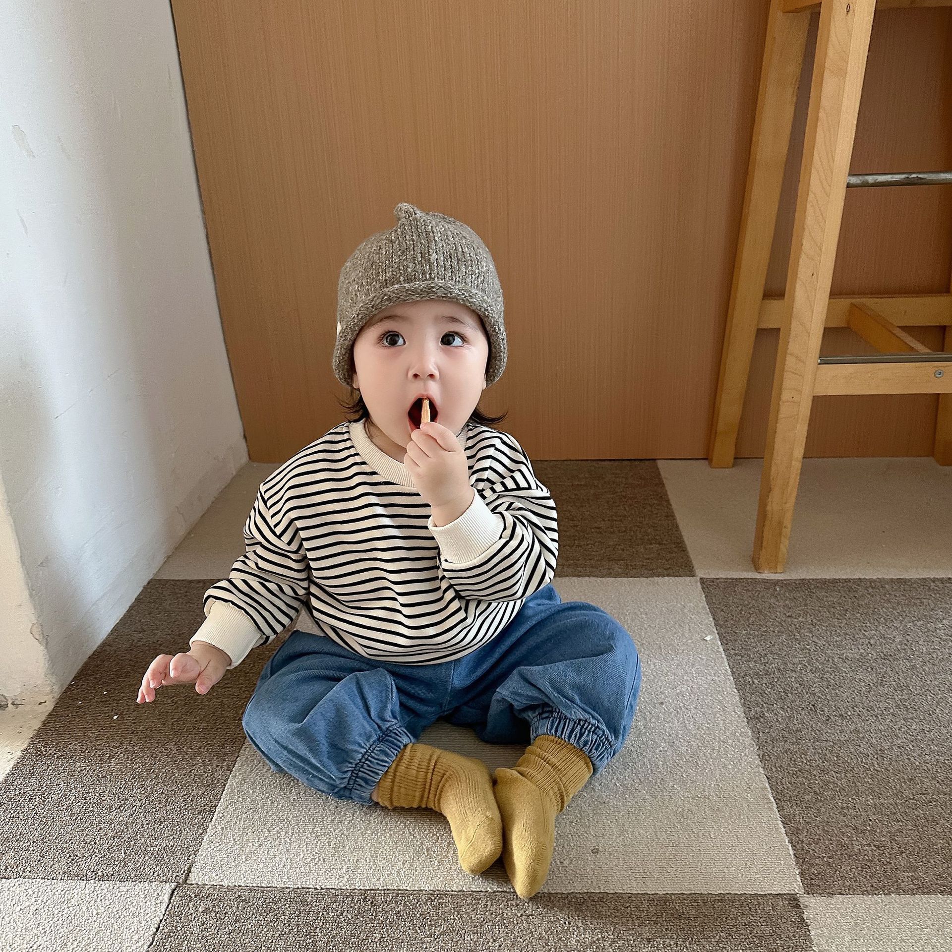 Baby Toddler Bear Cardigan Hooded Sweatshirt