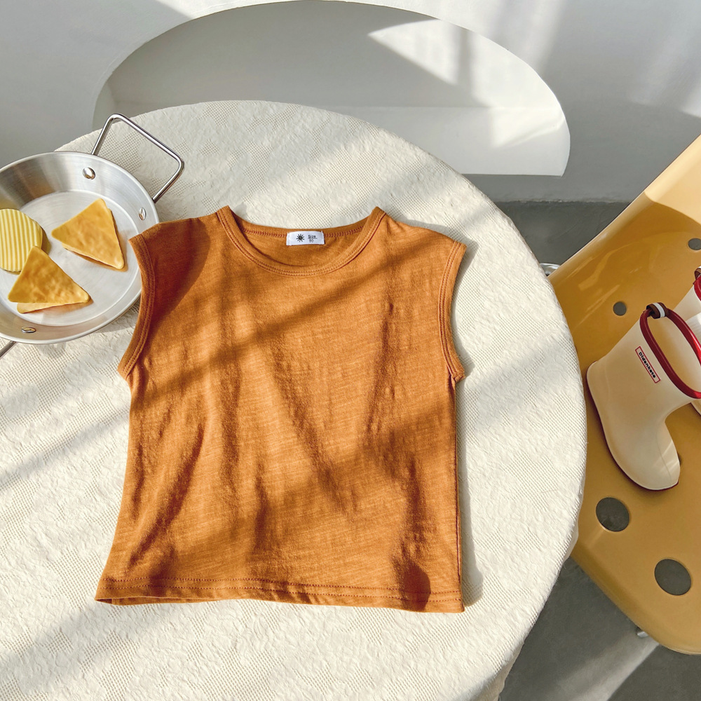 [Copy]Kid Boy Solid Color Loose Shirt