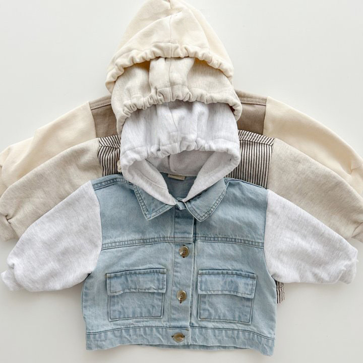  Toddler Hooded Denim Jacket