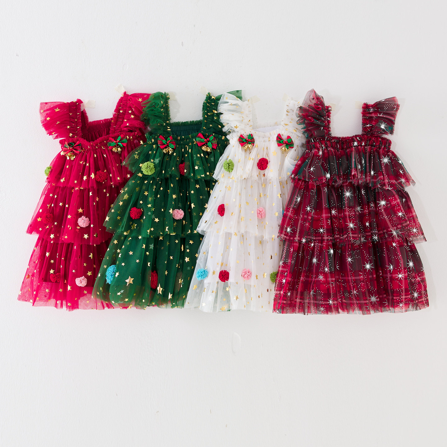 Baby Toddler Girl Bow Sequins Mesh Dress