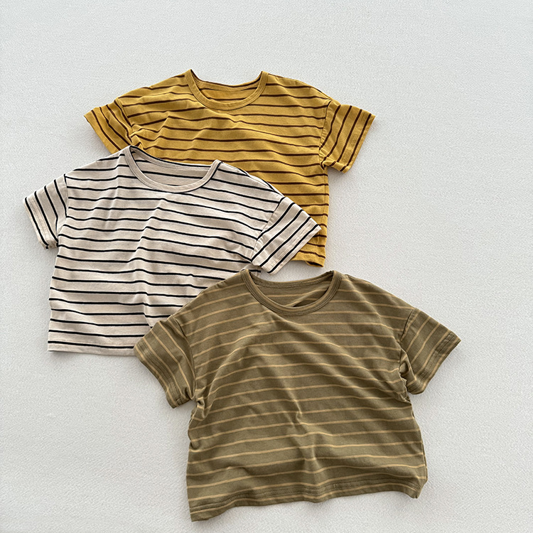 Kid Vintage Stripe Casual T-Shirt