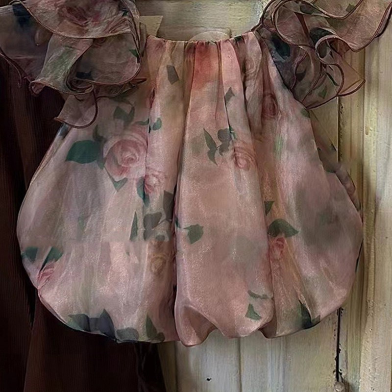 Toddler Girl Floral Mesh T-Shirt