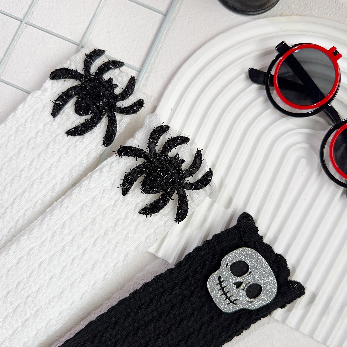 Toddler Halloween Spider Socks