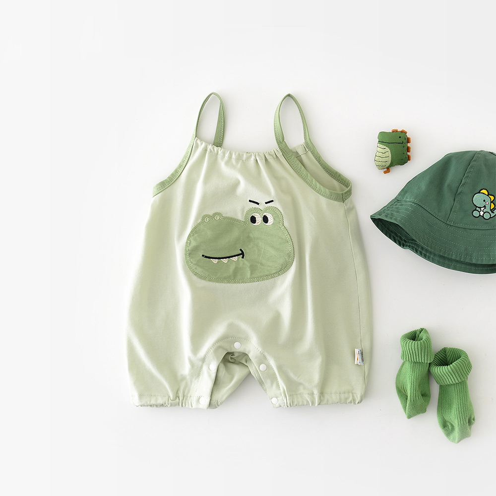 Baby Crocodile Patch Romper
