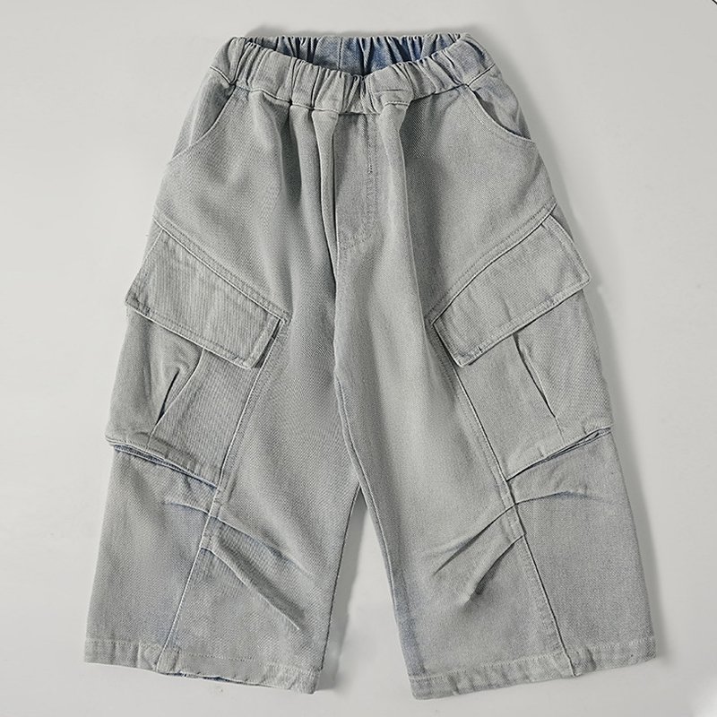 Toddler Boy Big Pocket Blue Pants