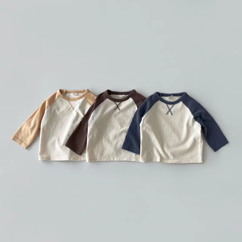 Baby Contrasting Colors Long Sleeves T-shirt