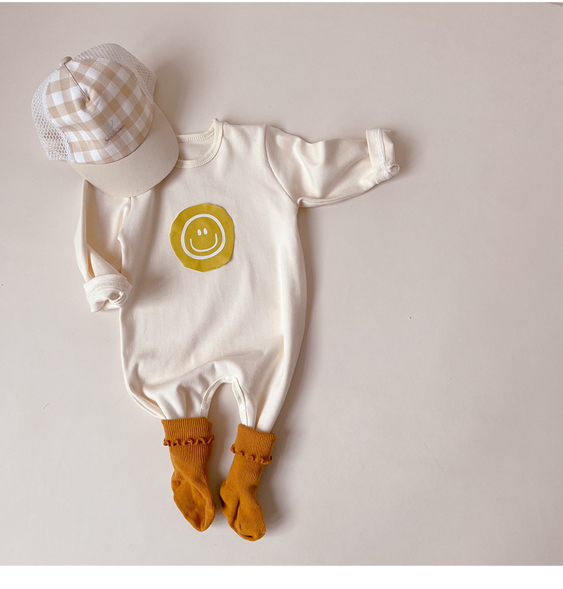 Baby Smile Face Patch Romper