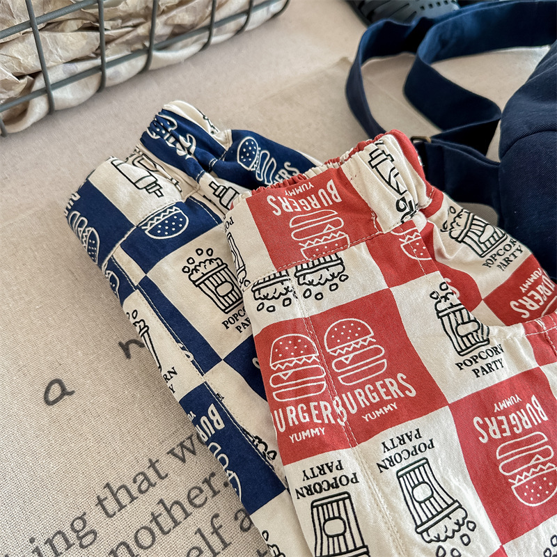 Toddler Food Checkerboard Shorts