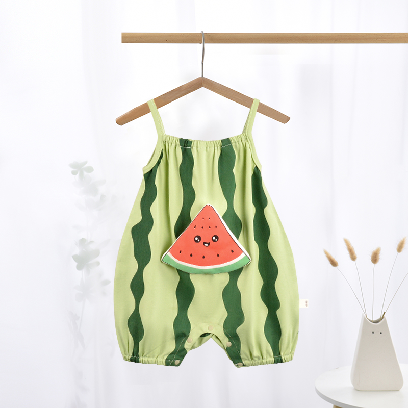 Baby 3D Watermelon Pineapple Overalls