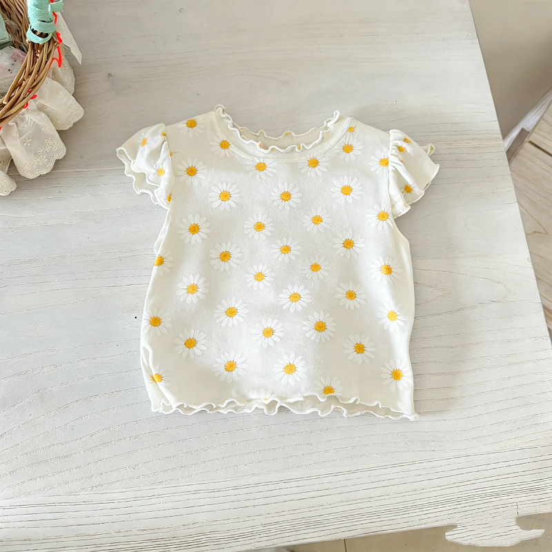 Toddler Kid Girl Sunflower Rabbit 2-piece Set