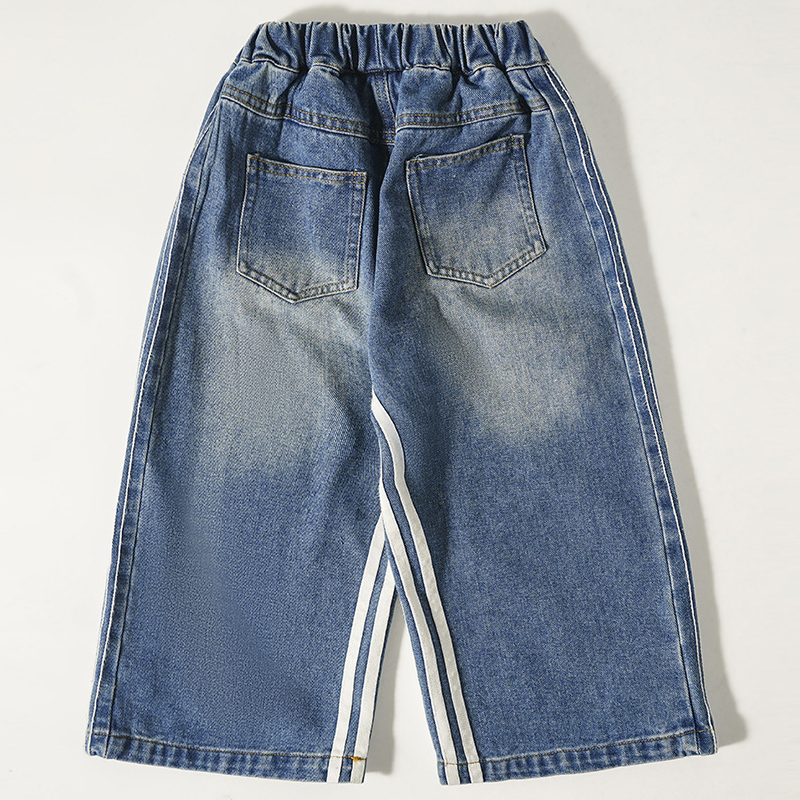 Toddler Boy Washed Blue Jeans