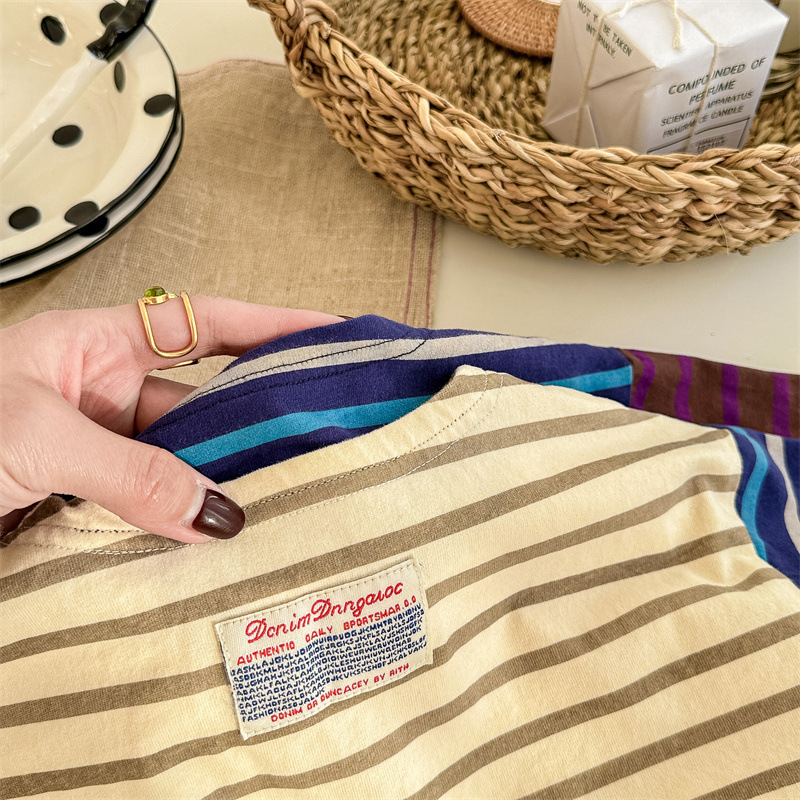 Toddler Contrast Striped T-shirt T-shirt