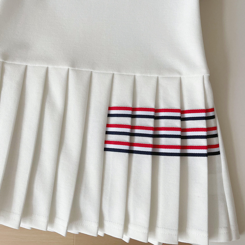 Toddler Girl Preppy Style Sleeveless White Dress