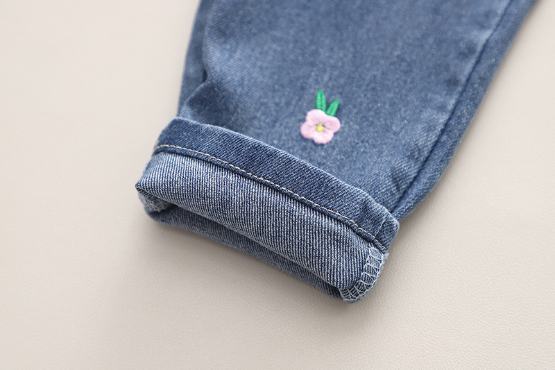 Toddler 2-Piece Flower Denim Set