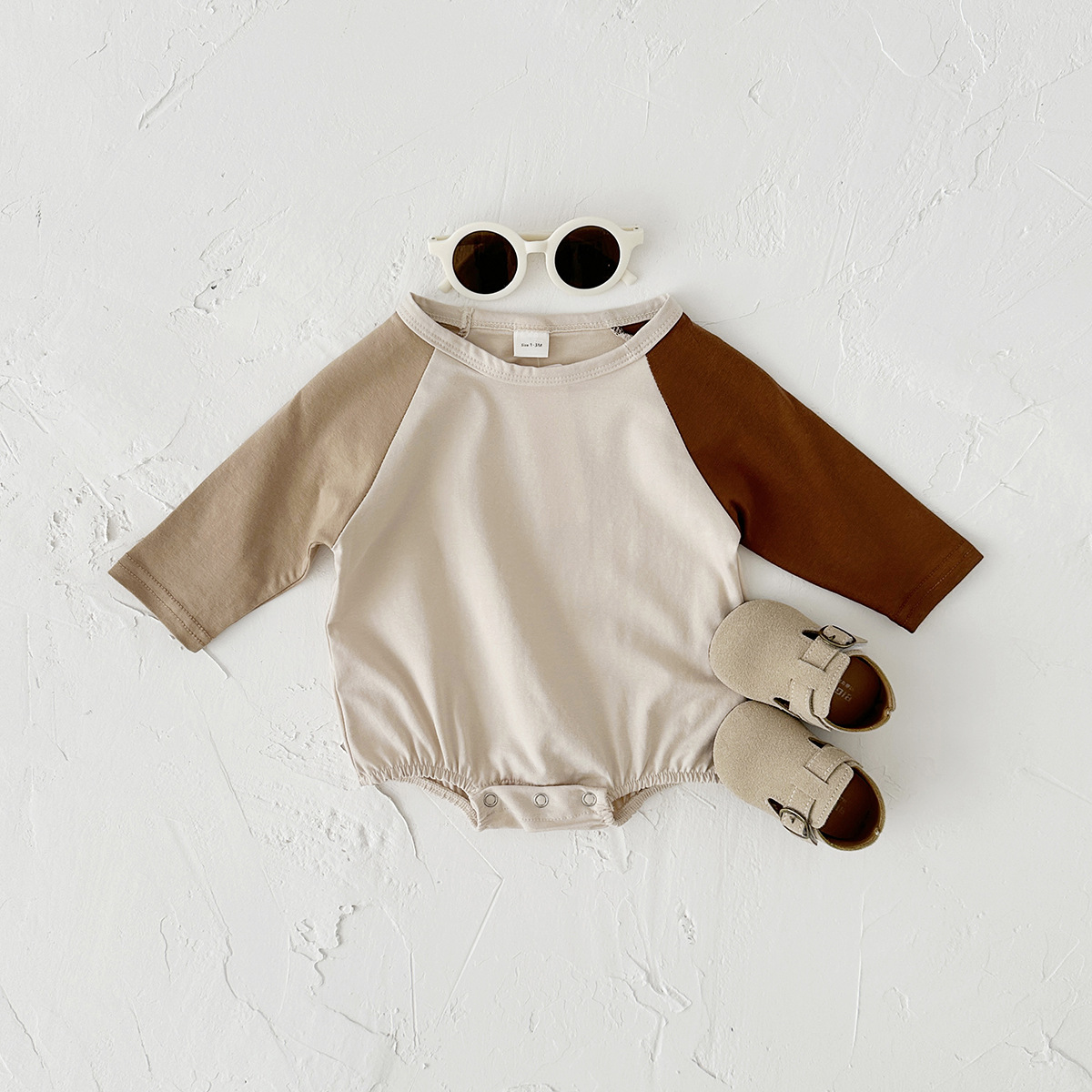 Baby Contrast Color Bodysuit