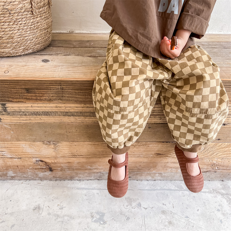 Toddler Checkerboard Casual Pants