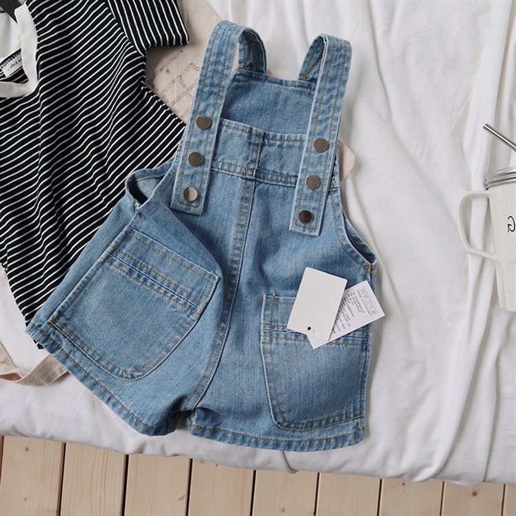 Kid Denim Overalls Shorts