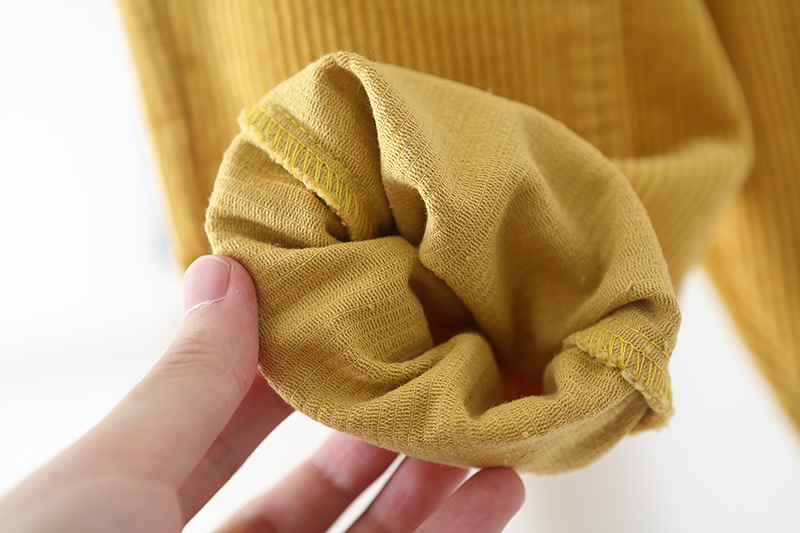 Toddler Solid Color Corduroy Neutral Overalls