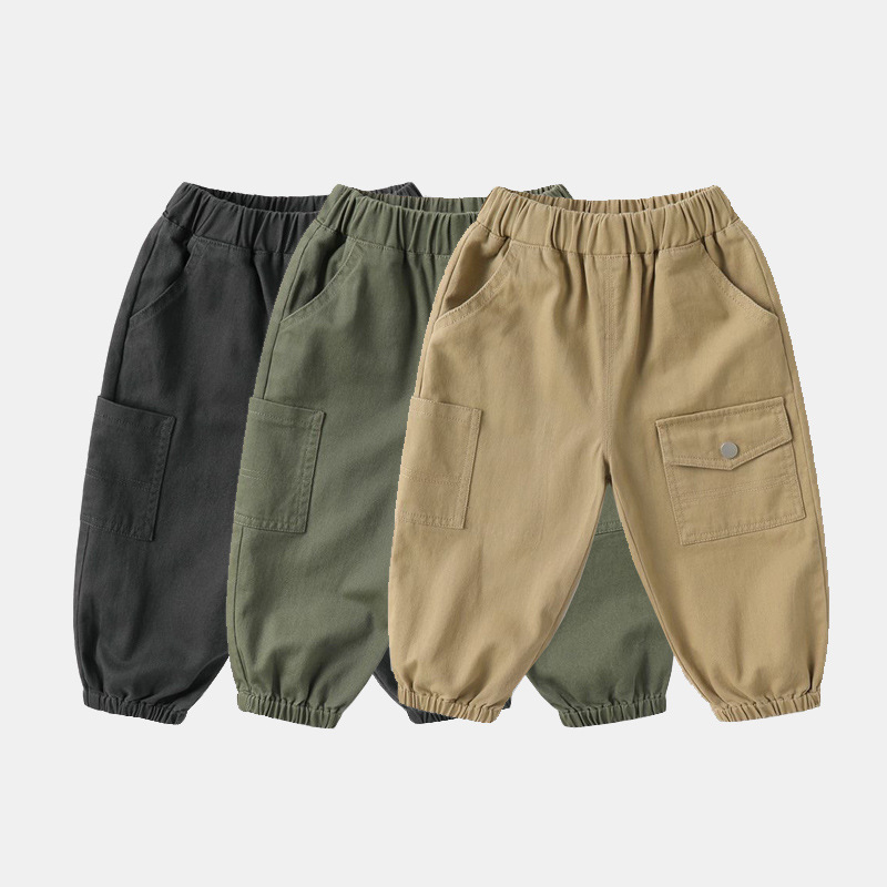Toddler Solid Color Cargo Pants