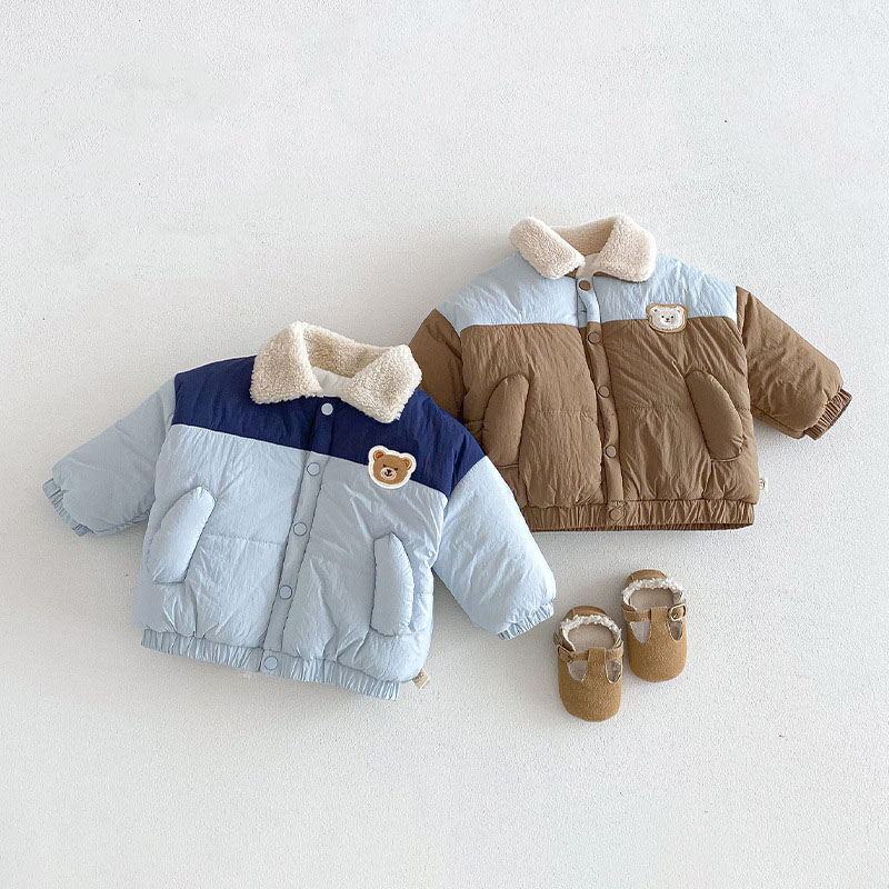 Baby & Kids Bear Colorblock Warm Jacket