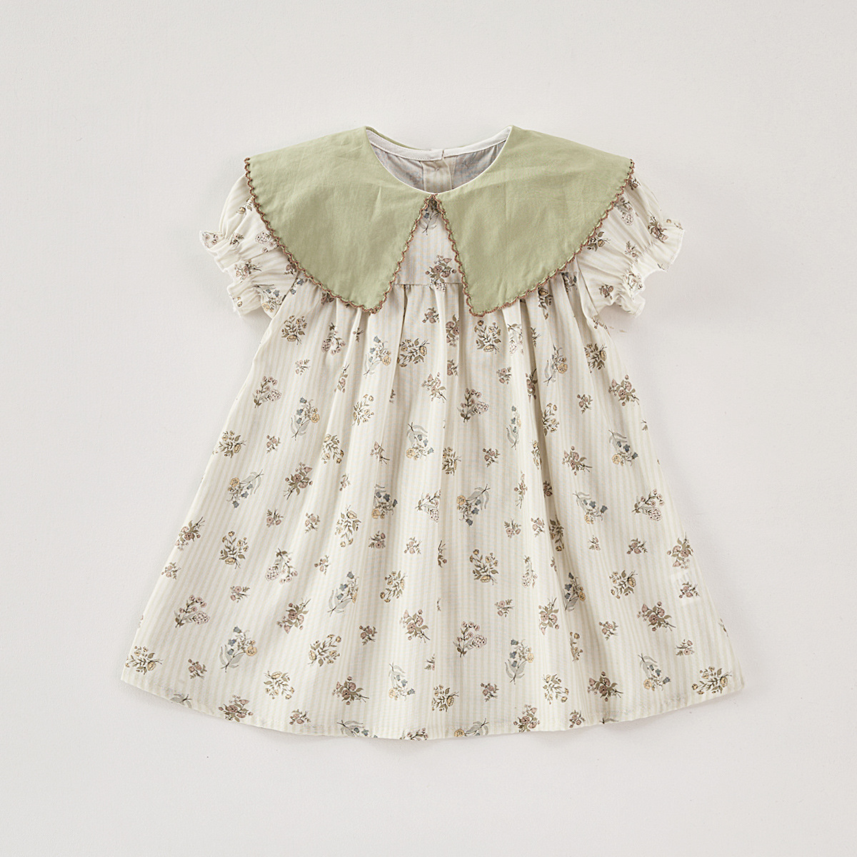 Baby Toddler Girl Lapel Flowers Dress