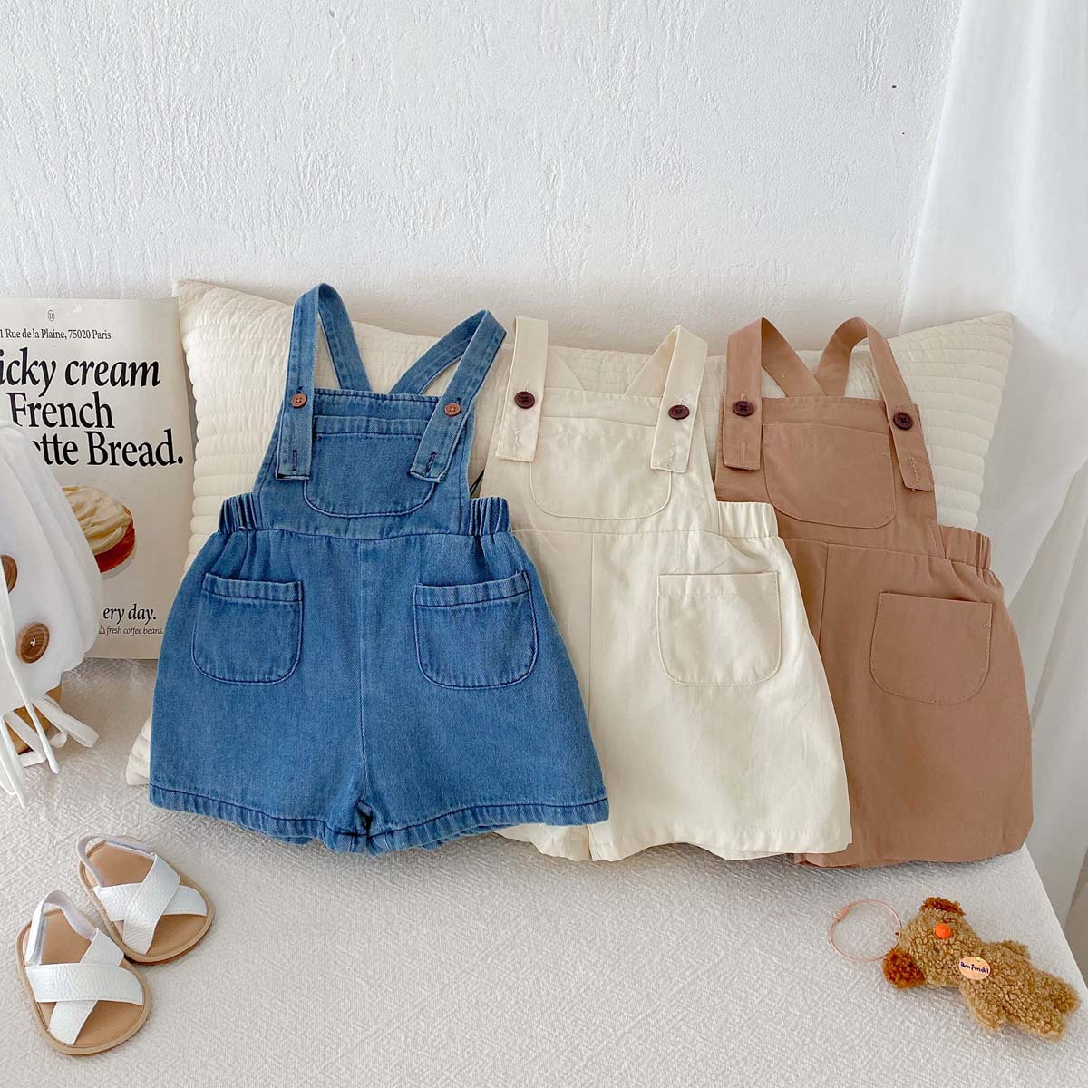 Baby Vintage-inspired Denim Overalls