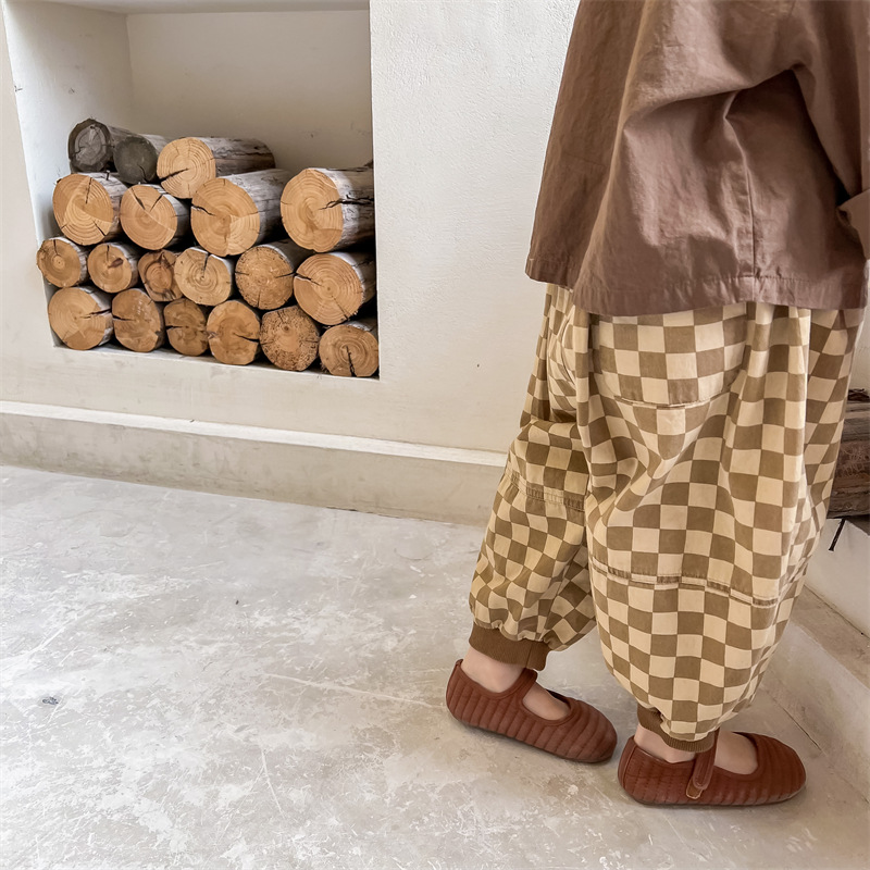 Toddler Checkerboard Casual Pants