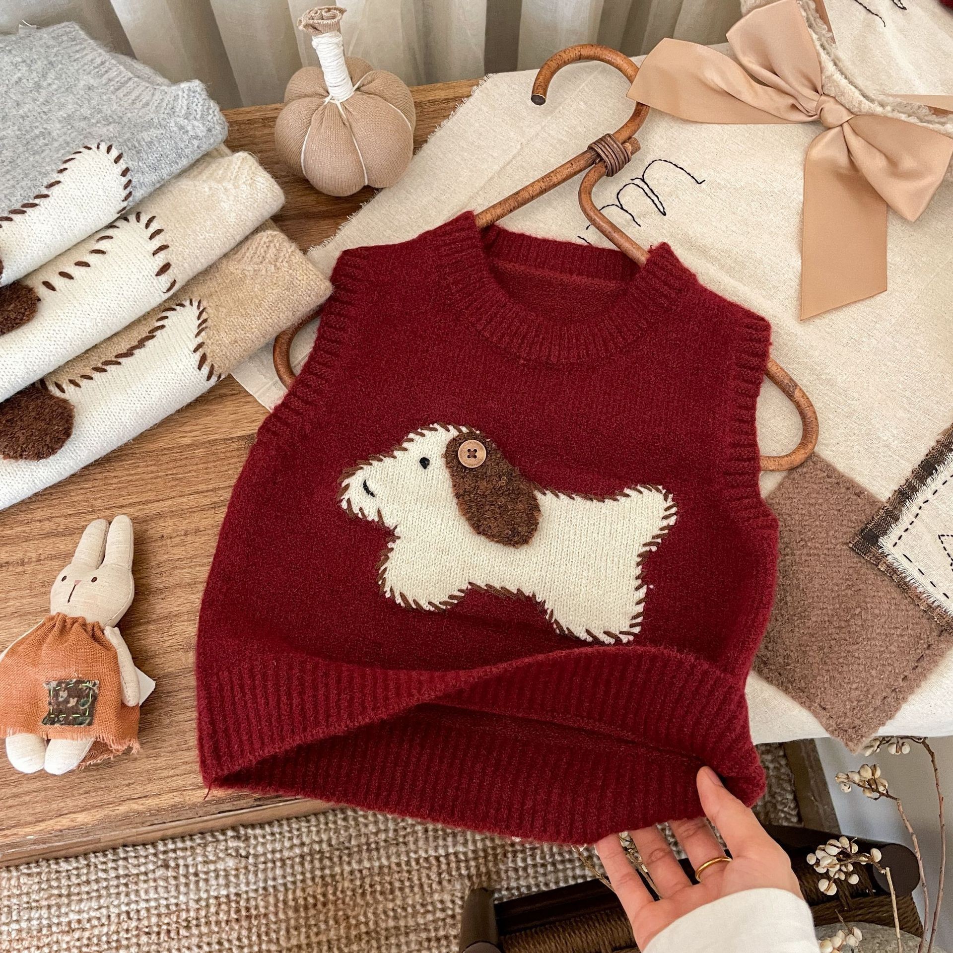 Toddler Puppy Embroidered Vest