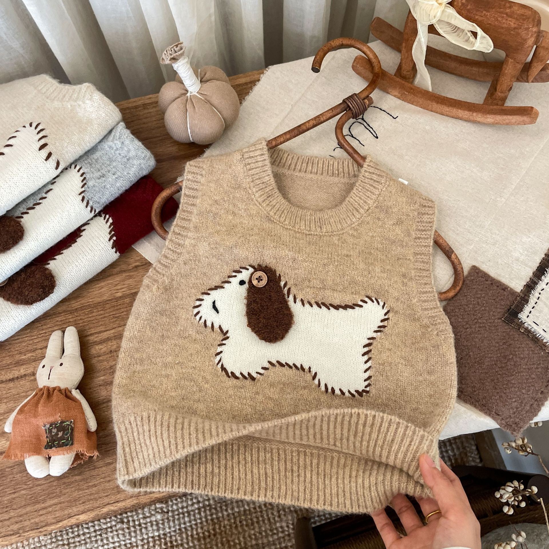 Toddler Puppy Embroidered Vest