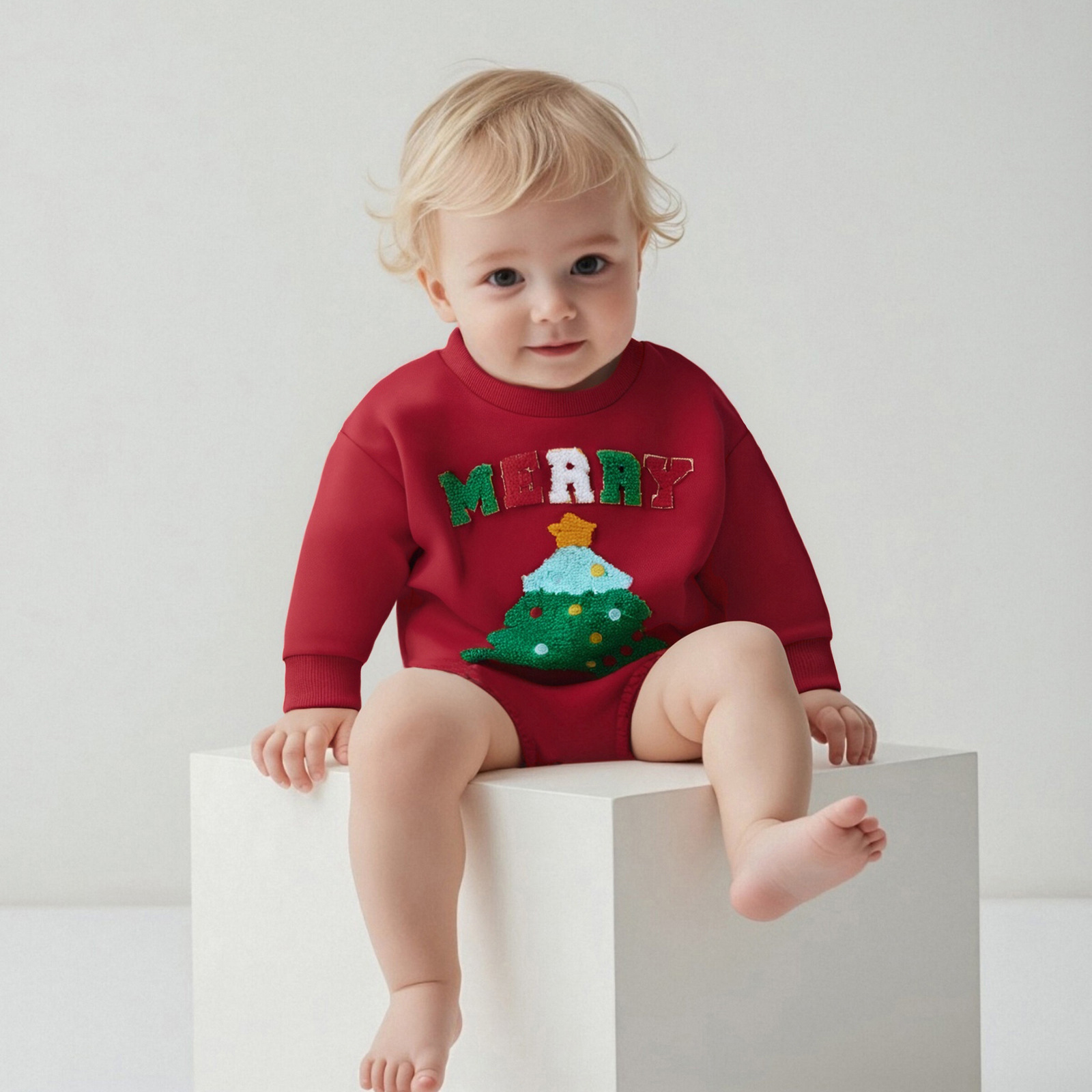 Baby Christmas Tree Embroidery  Onesie