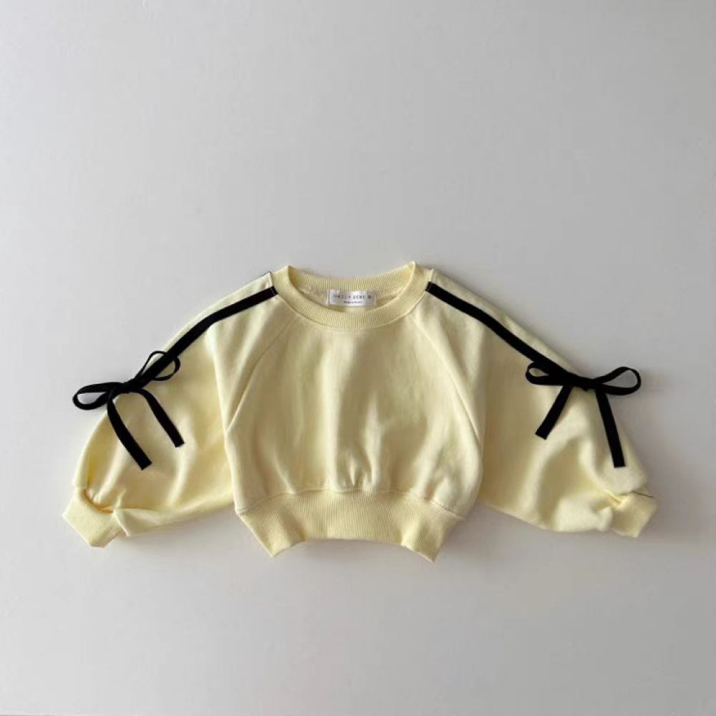 Baby Toddler Bow Tie Web Sweatshirt Shorts set