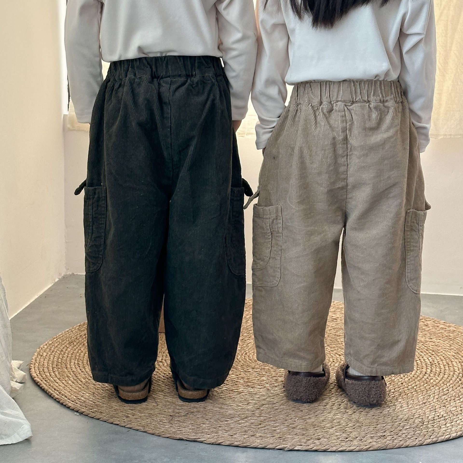 Kids Corduroy Pocket Pants