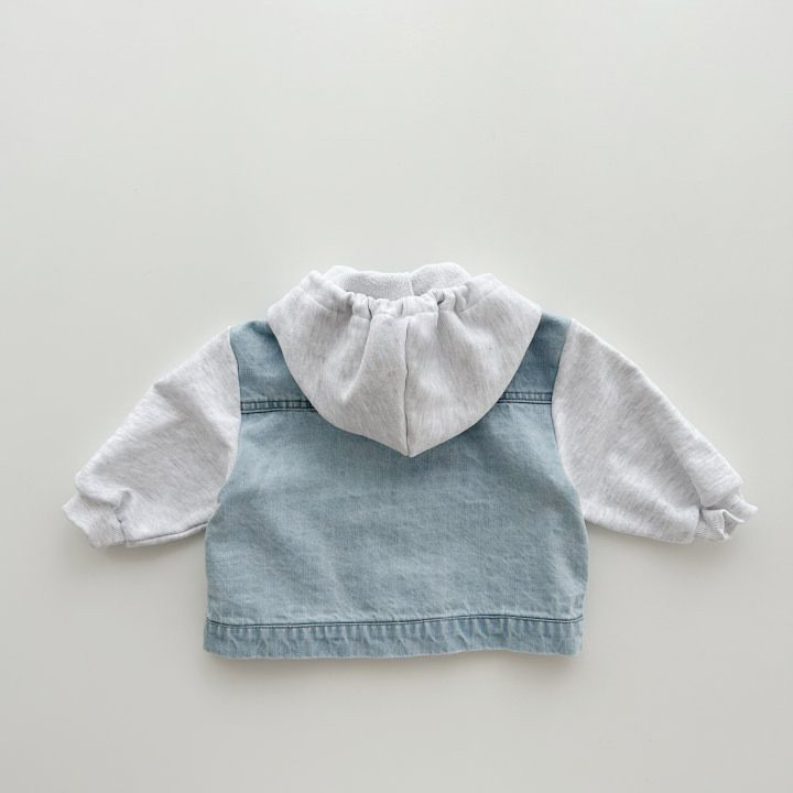  Toddler Hooded Denim Jacket