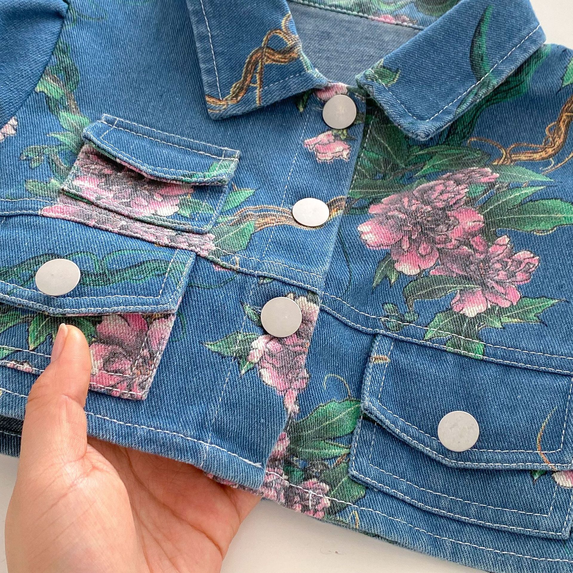 [Copy]2-Piece Baby Kid Girls Denim Half Skirt Dress Set