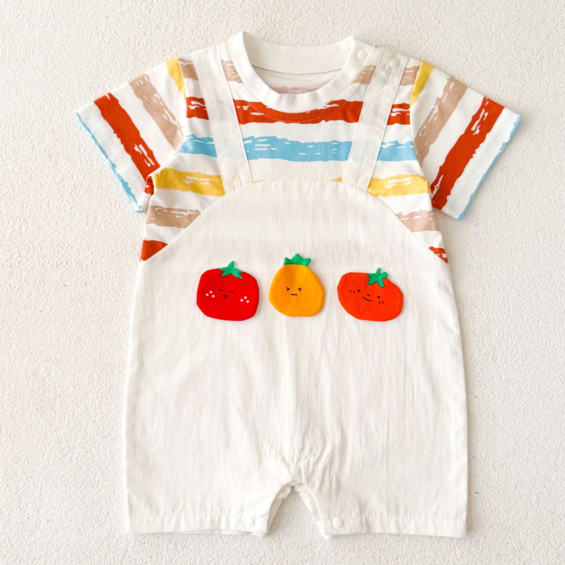 Baby Fake Two Pieces Tomato Romper