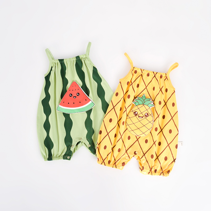 Baby 3D Watermelon Pineapple Overalls