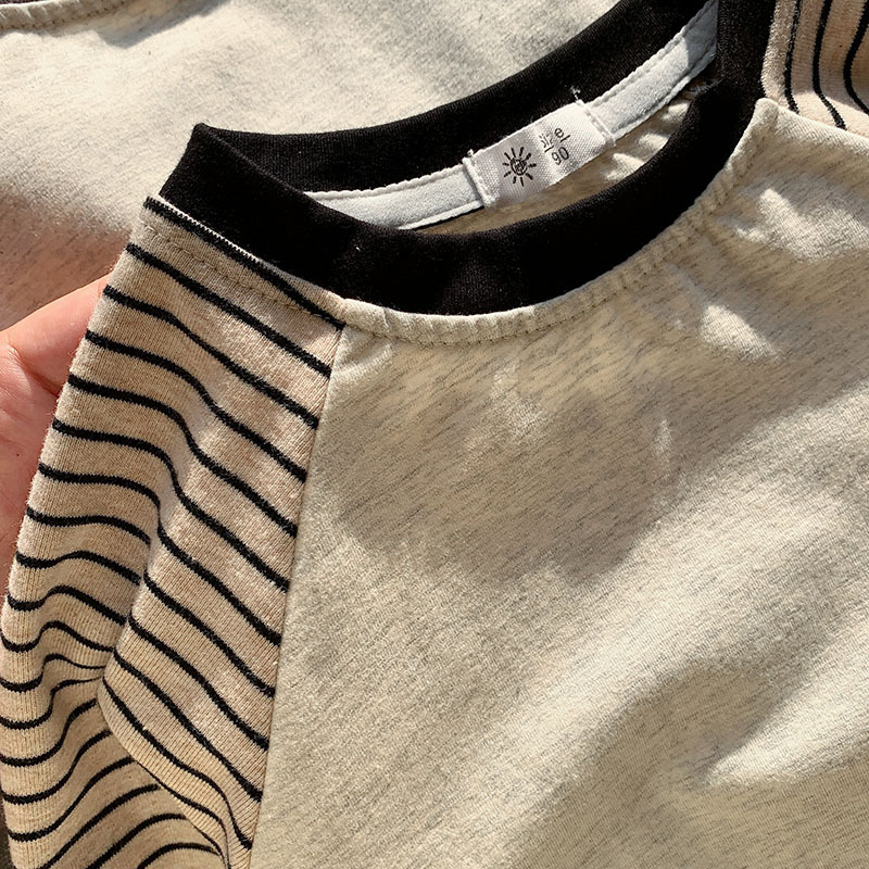 Kids Contrast Color Raglan Base Layer T-Shirt