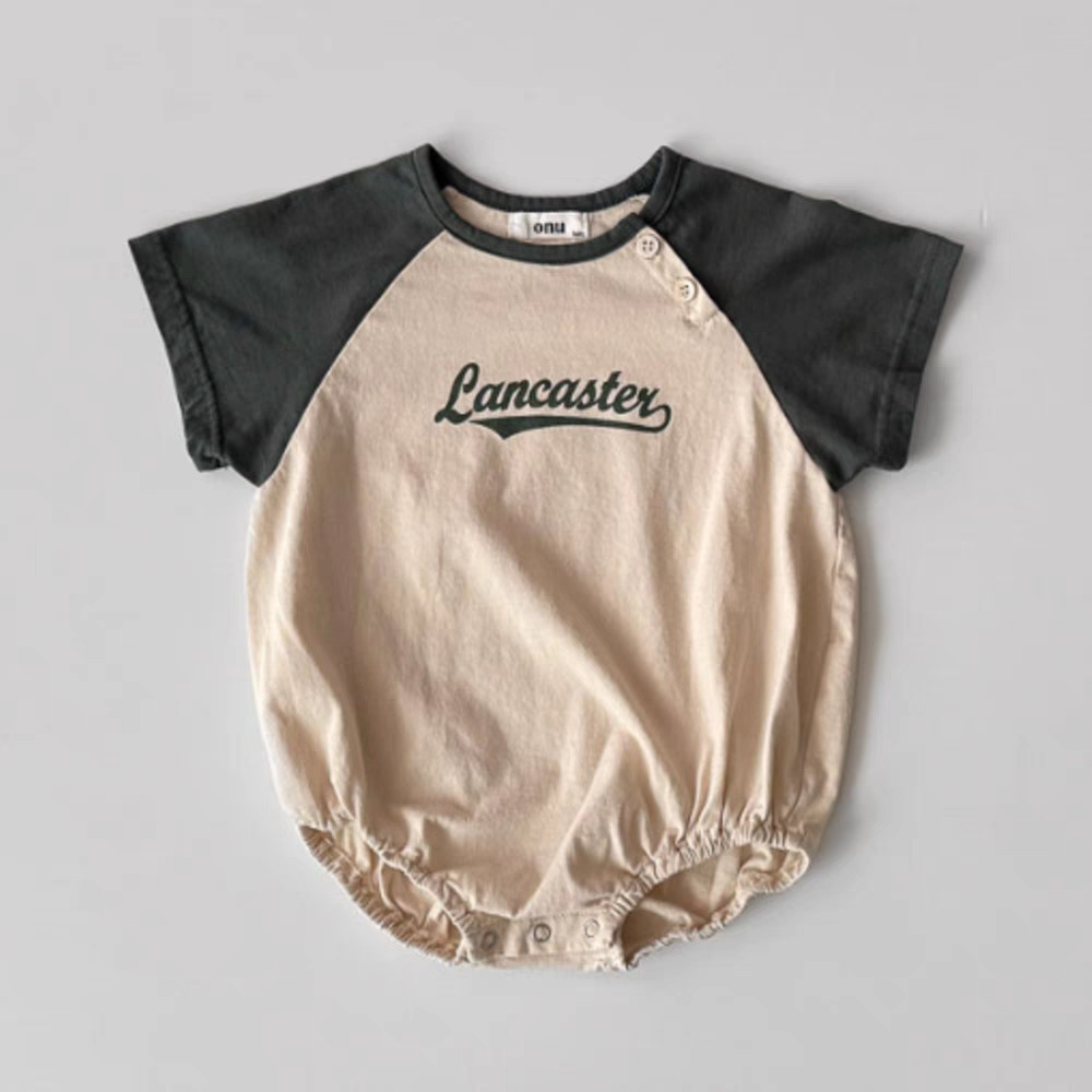 LANCASTER Baby Contrast Sleeves Bodysuit