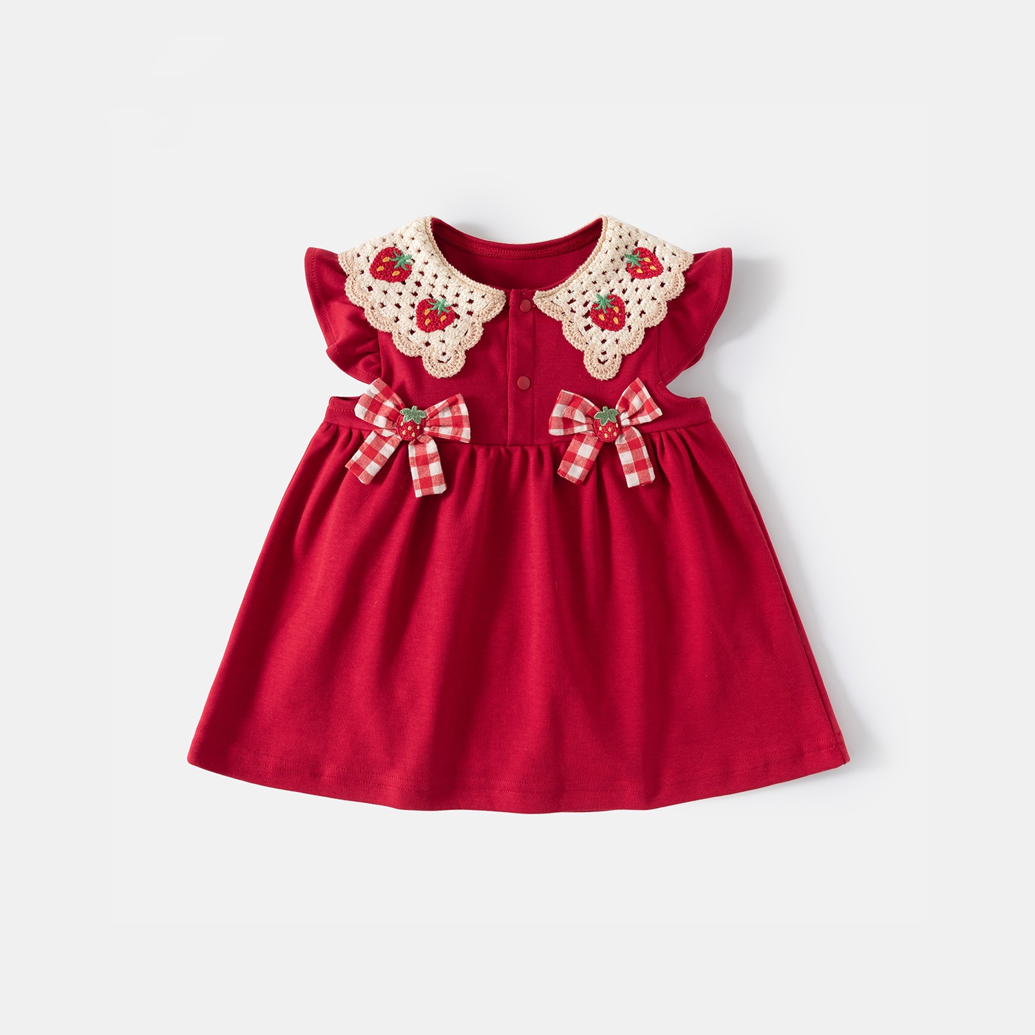 Baby Princess Collar Strawberry Dress