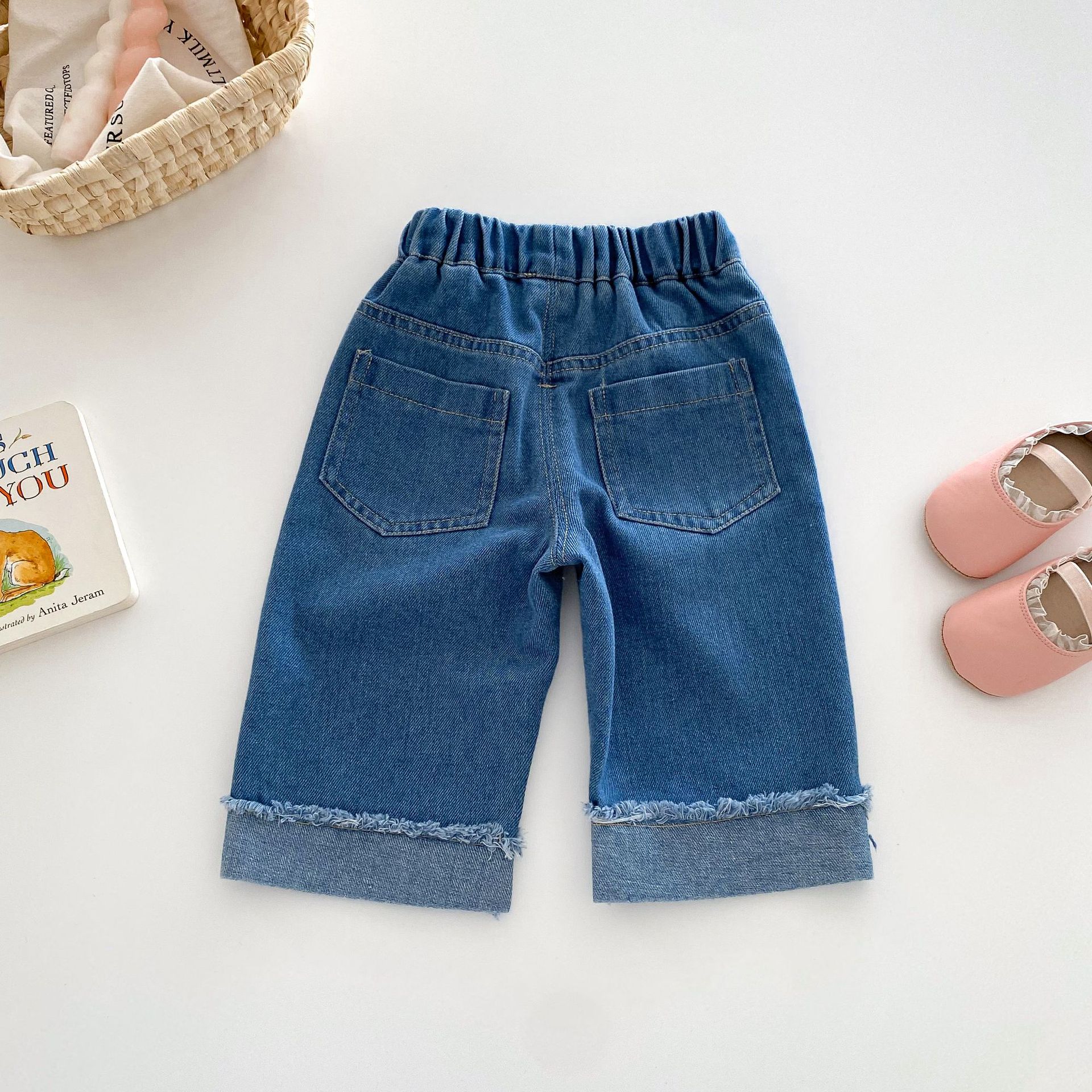 Baby Sweet Flower Chic Denim Pants