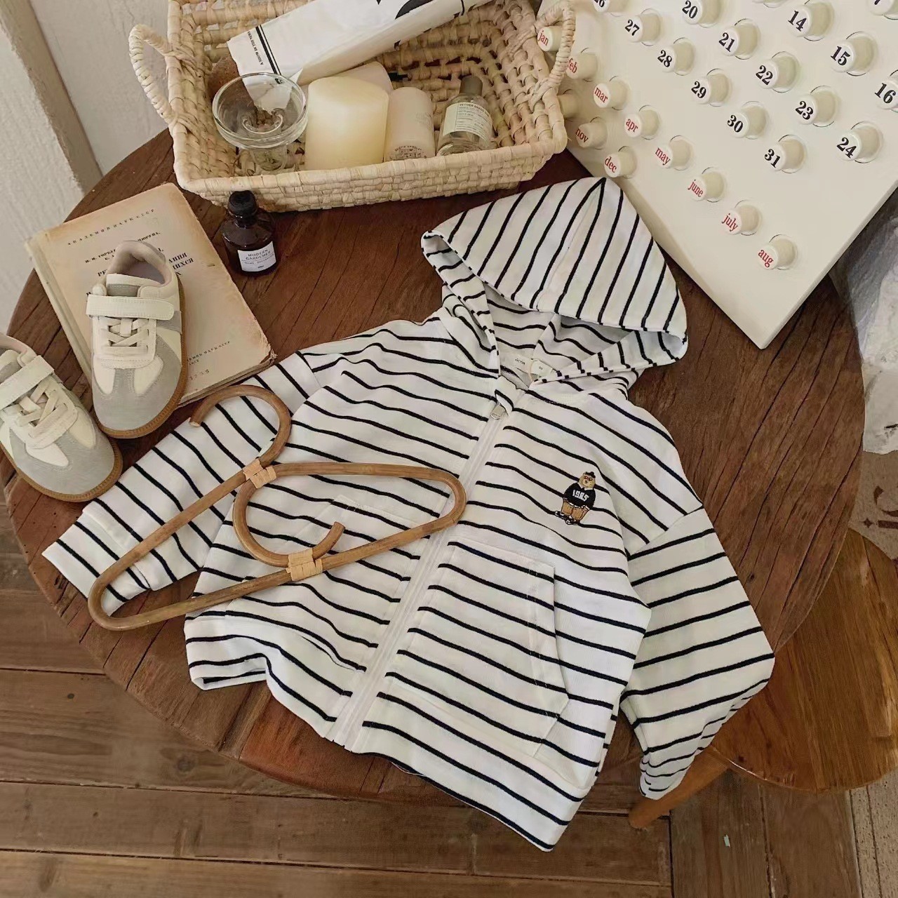 Baby Toddler Bear Cardigan Hooded Sweatshirt