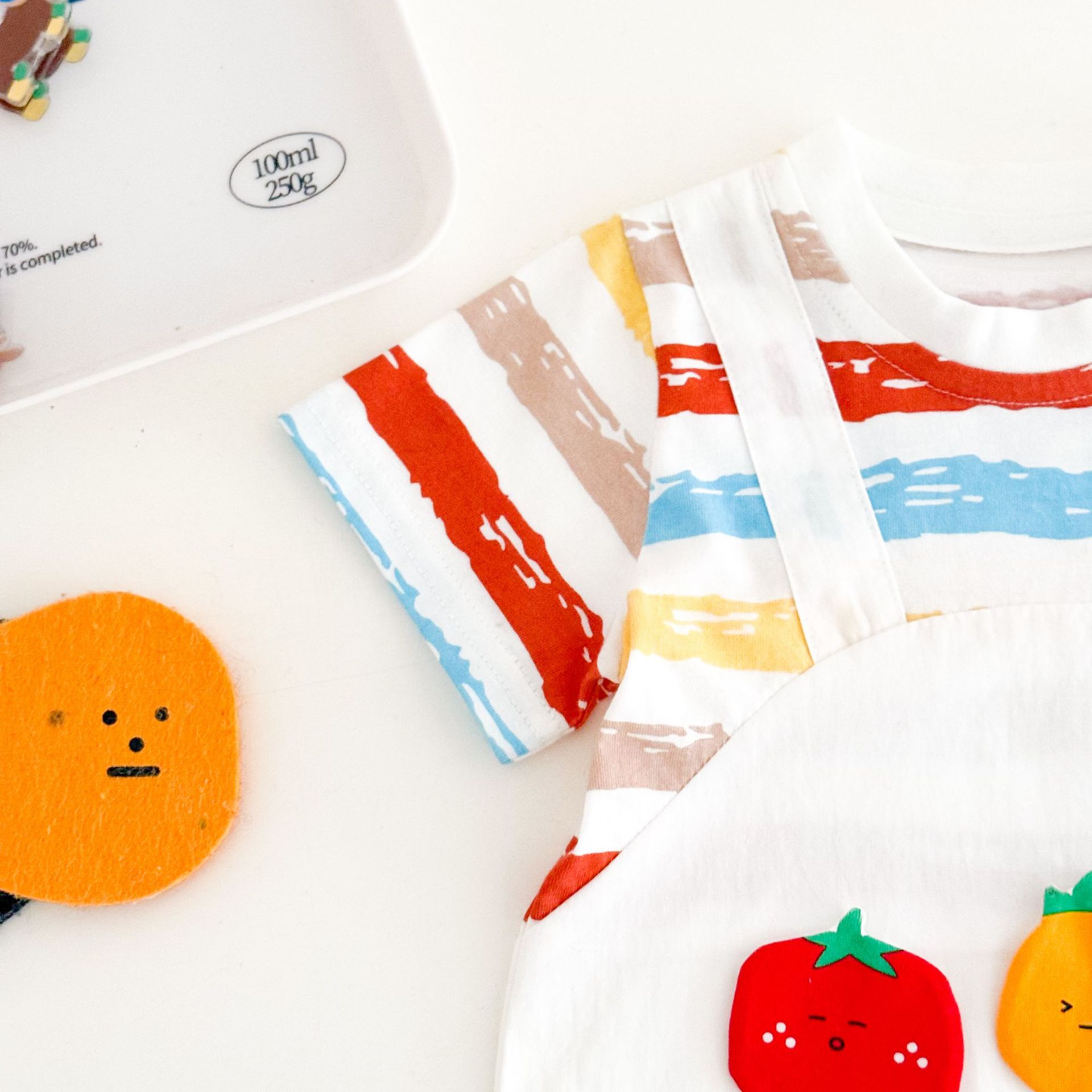 Baby Fake Two Pieces Tomato Romper