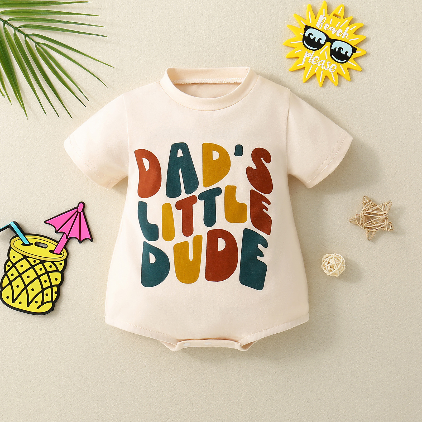 Baby Dad's Little Dude Romper