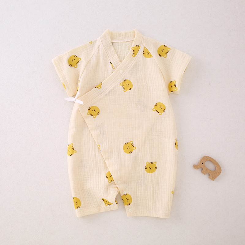 Baby Newborn Squirrel Kimono Romper