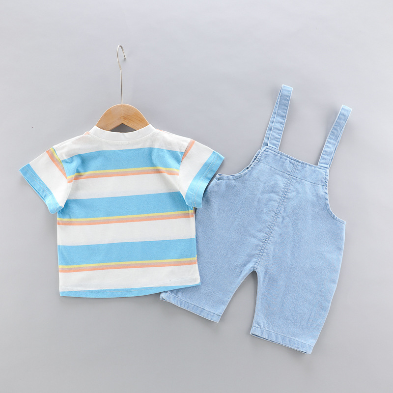 Baby Kid 2-Piece T-Shirt and Koala Overalls Set